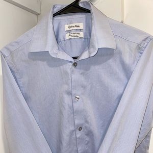 CALVIN KLEIN Dress Button Down Shirt Great Shape